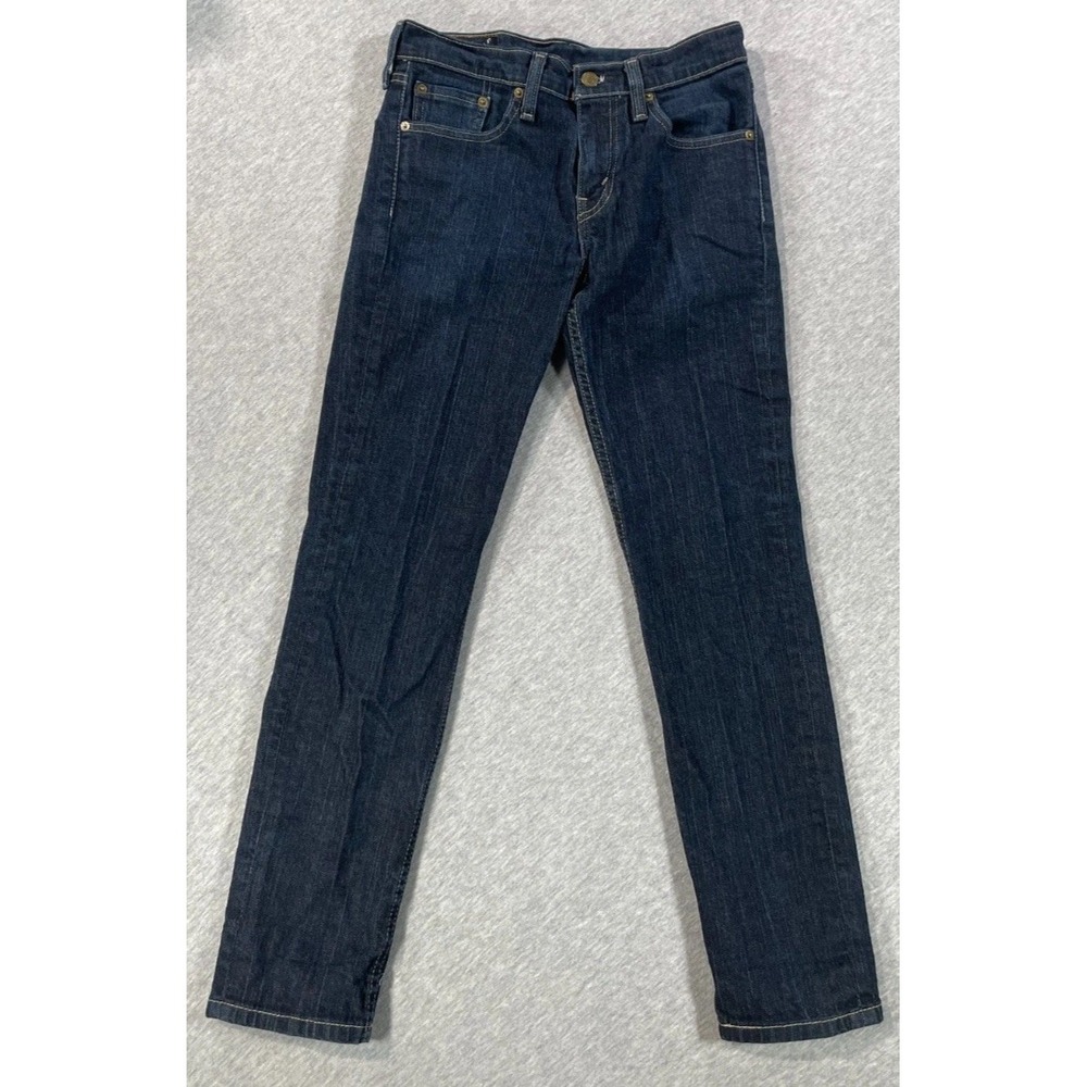 Levi's 511 Slim Fit Jeans Men 29x30 (Fits 28x28) Blue Dark Wash Denim Skinny Leg